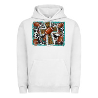 Pigment Lunar Rock football cross aztec leopard background Urban Hoodie - RanaPortraitStore