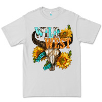 Dove Grey Western Wild West Rodeo Premium Tee - BundleAndBundleShop