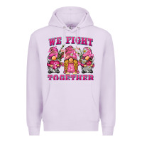 Lilac we fight together breast cancer gnome Premium Hoodie - BarkalooDesign