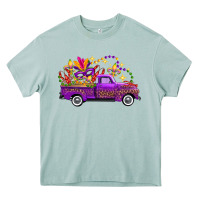 Arona Mardi Gras Leopard Truck Heavy Core Tee - FaDigitalArtStudio