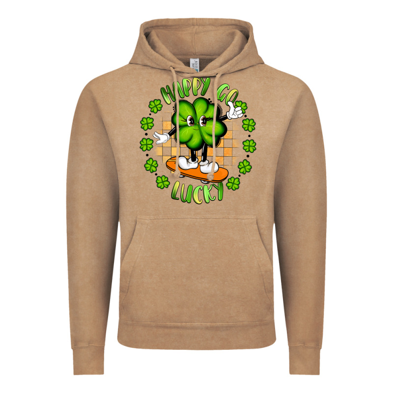 Happy Go Lucky Vintage Hoodie by Artiststas | Teevron