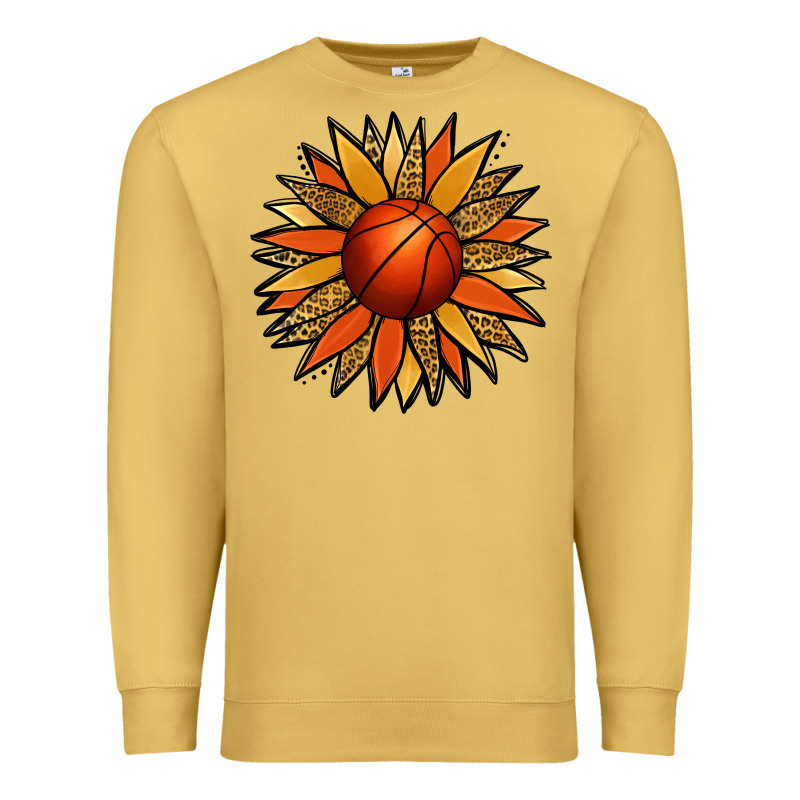 Basketball Sunflower Premium Sweatshirt by Jasminsmagicworld | Teevron