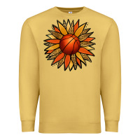 Antique Gold Basketball Sunflower Premium Sweatshirt - Jasminsmagicworld