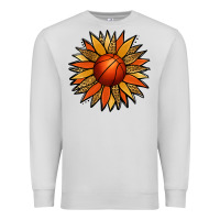 Dove Grey Basketball Sunflower Premium Sweatshirt - Jasminsmagicworld