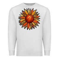 Oatmeal Heather Basketball Sunflower Premium Sweatshirt - Jasminsmagicworld