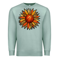 Seafoam Basketball Sunflower Premium Sweatshirt - Jasminsmagicworld