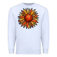White Basketball Sunflower Premium Sweatshirt - Jasminsmagicworld