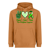 Meerkat Peace Love Cure Non Hodgkins Lympoma Heavyweight Hoodie - Jasminsmagicworld