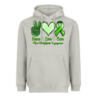 Moon Dust Peace Love Cure Non Hodgkins Lympoma Heavyweight Hoodie - Jasminsmagicworld