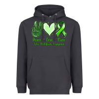 Peace Love Cure Non Hodgkins Lympoma Heavyweight Hoodie | Teevron
