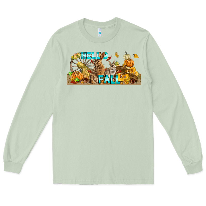 Hello Fall Rabbit Long Sleeve Tee by LillyAllenDesigns | Teevron