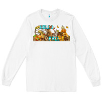 White Hello Fall Rabbit Long Sleeve Tee - LillyAllenDesigns
