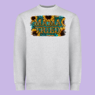 Sunflower Serappe Turquoise Gemstone Mama Tried Heavyweight Sweatshirt Designed By Jasminsmagicworld