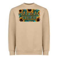 Mushroom Sunflower Serappe Turquoise Gemstone Mama Tried Heavyweight Sweatshirt - Jasminsmagicworld