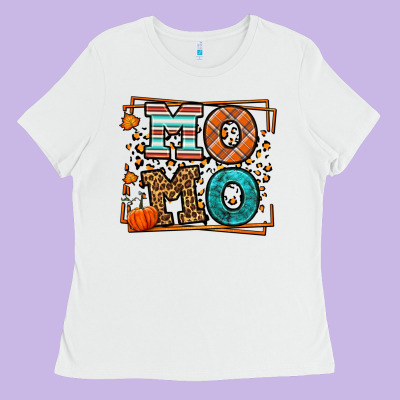 Fall Autumn Leopard Momo Ladies Tee Designed By Lillyallendesigns