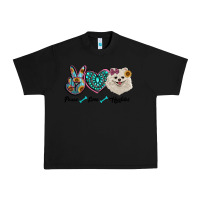 Black peace love pomeranian Urban Heavy Tee - RanaPortraitStore