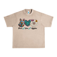 French Oak peace love pomeranian Urban Heavy Tee - RanaPortraitStore