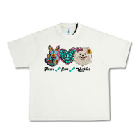 Pistachio peace love pomeranian Urban Heavy Tee - RanaPortraitStore