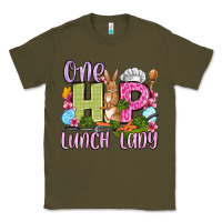 Army Green Easter Day One hip Lunch Lady Classic Tee - OliviaCreatesArt