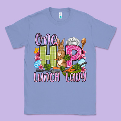 Easter Day One Hip Lunch Lady Classic Tee Designed By Oliviacreatesart
