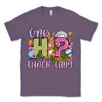 Lavender Easter Day One hip Lunch Lady Classic Tee - OliviaCreatesArt