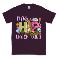 Plum Easter Day One hip Lunch Lady Classic Tee - OliviaCreatesArt