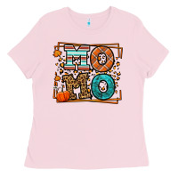 Bubblegum Pink Fall Autumn Leopard Momo Ladies Tee - LillyAllenDesigns