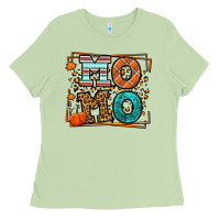 Matcha Fall Autumn Leopard Momo Ladies Tee - LillyAllenDesigns