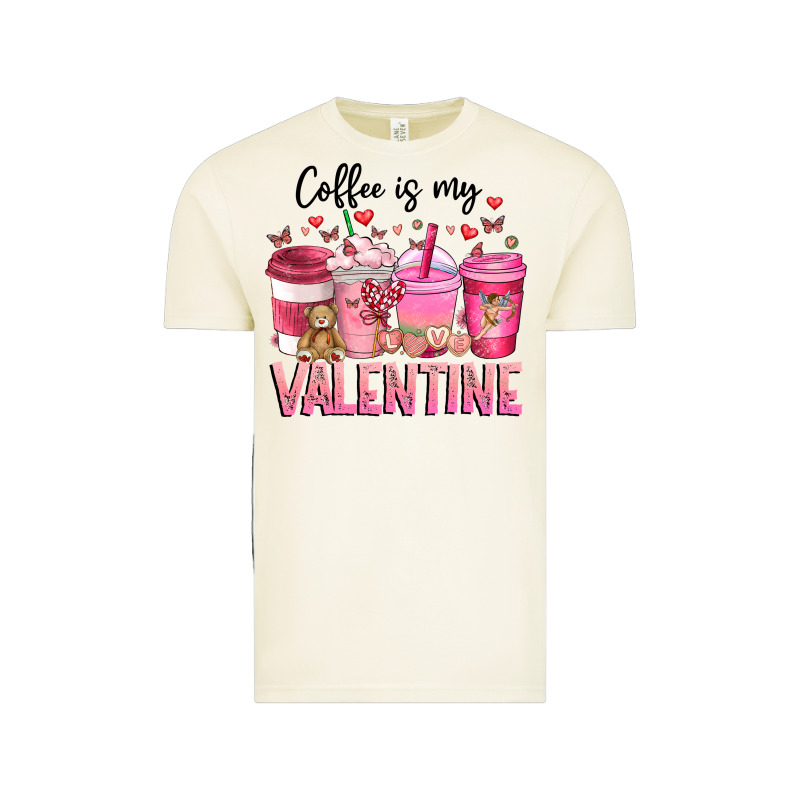 Coffee Is My Valentine Vintage Tee by CowhideDigitalArt | Teevron