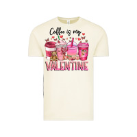 Vintage Arctic Coffee Is MY Valentine Vintage Tee - CowhideDigitalArt