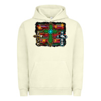 Pigment Pistachio cross leopard cowhide glitter serape Urban Hoodie - RanaPortraitStore