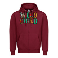 Burgundy western wild child Zipper Hoodie - Jasminsmagicworld
