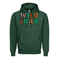 Sports Green western wild child Zipper Hoodie - Jasminsmagicworld