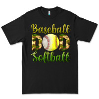 Black Baseball Dad Softball Premium Tee - BundleAndBundleShop