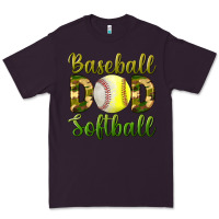 Plum Baseball Dad Softball Premium Tee - BundleAndBundleShop
