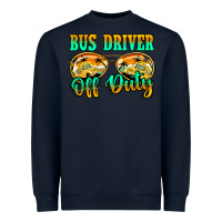 Navy Bus Driver Off Duty Heavyweight Sweatshirt - Jasminsmagicworld