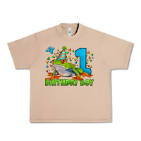 Burro birthday boy frog age 1 Urban Heavy Tee - LillyAllenDesigns