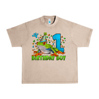 French Oak birthday boy frog age 1 Urban Heavy Tee - LillyAllenDesigns