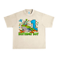 Sandshell birthday boy frog age 1 Urban Heavy Tee - LillyAllenDesigns