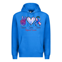 True Royal Peace Love Cure Thyroid Cancer Premium Hoodie - Jasminsmagicworld