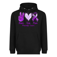 Black Pace Love Cure Pancreatic Cancer Heavyweight Hoodie - Jasminsmagicworld