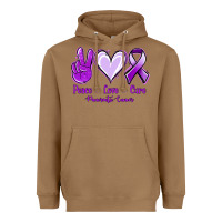 Toasted Coconut Pace Love Cure Pancreatic Cancer Heavyweight Hoodie - Jasminsmagicworld