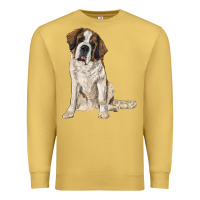 Antique Gold saint bernard Premium Sweatshirt - RanaPortraitStore