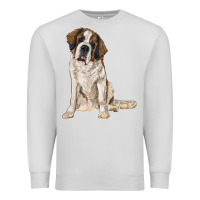 Dove Grey saint bernard Premium Sweatshirt - RanaPortraitStore