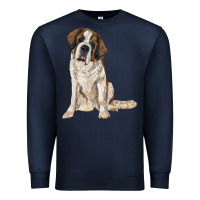 Navy saint bernard Premium Sweatshirt - RanaPortraitStore
