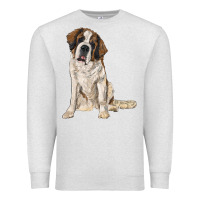 Oatmeal Heather saint bernard Premium Sweatshirt - RanaPortraitStore