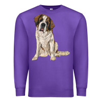 Purple saint bernard Premium Sweatshirt - RanaPortraitStore