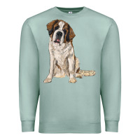 Seafoam saint bernard Premium Sweatshirt - RanaPortraitStore