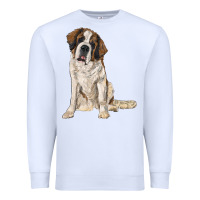 White saint bernard Premium Sweatshirt - RanaPortraitStore