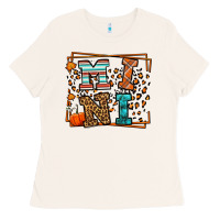 Bone Fall Autumn Leopard Mini Ladies Tee - LillyAllenDesigns